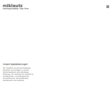 Tablet Screenshot of miklautz.com